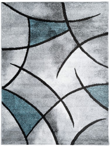 Dywan Thales Geometria Niebieski 80x140
