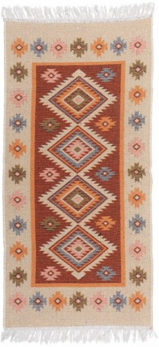 Dywan Kilim z Frędzlami Terra Romby 120x180