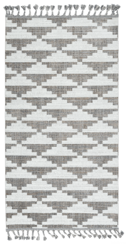 Dywan Marakesh Trójkąty Szaro-Ivory 160x220