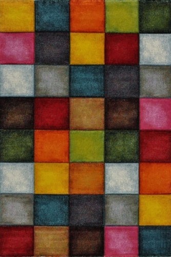 Dywan Patchwork Retro Modern Wysoka 200 x 290 cm Miękki Multikolor