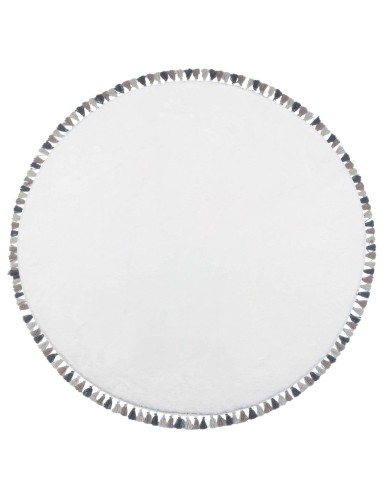 Dywan Nowoczesny Miękki Pluszowy Koło 120 cm Maximo Ivory Shaggy Okrągły