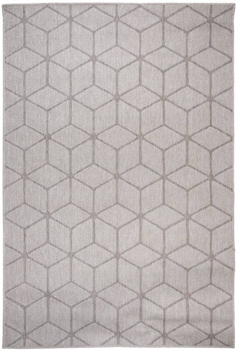 Dywan zewnętrzny Express New z wzorem heksagon szary 120x160cm