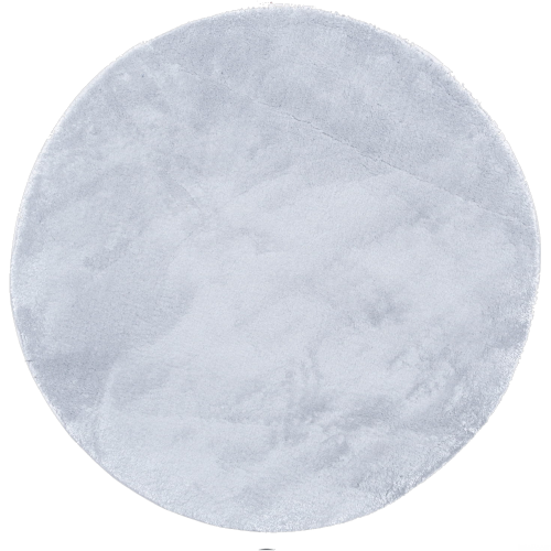 Dywan Loren gładki szary koło 80 cm