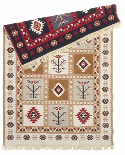 Dywan Kilim GOLD z Frędzlami Boho 80x150