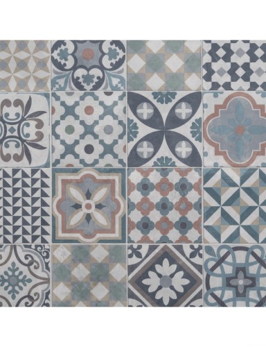 MultiSense Wykładzina PCV Palermo Płytki Patchwork Wielokolorowy 3 m