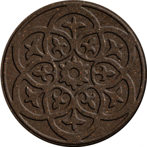 Dwustronna Płytka Ogrodowa Scroll 46 cm Brąz