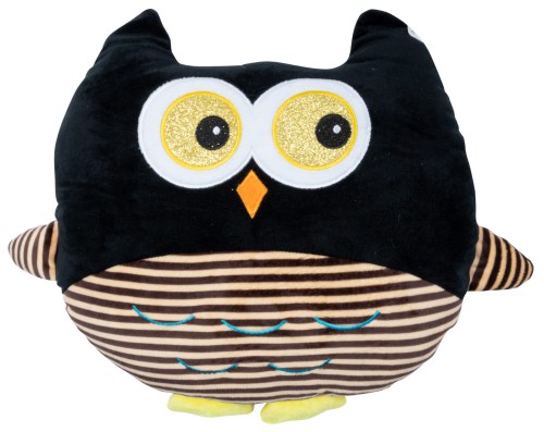 Poduszka Sówka 35cm Czarny