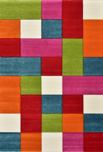 Dywan Dziecięcy Patchwork Kolorowy Multikolor 200 x 290 Mięsisty Gruby