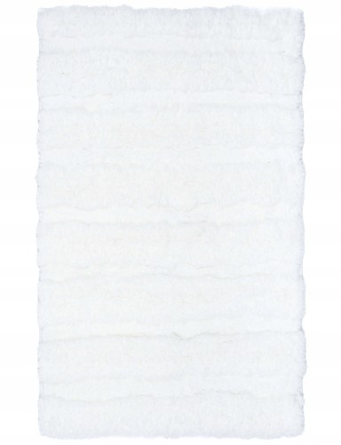Dywanik Łazienkowy Antypoślizgowy Shaggy 60 x 110 Biały