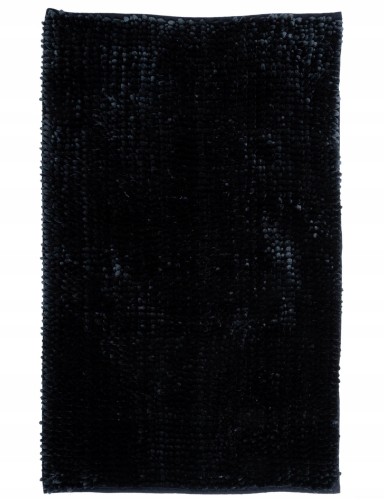 Dywan łazienkowy Chenille Velvet czarny 40x60cm