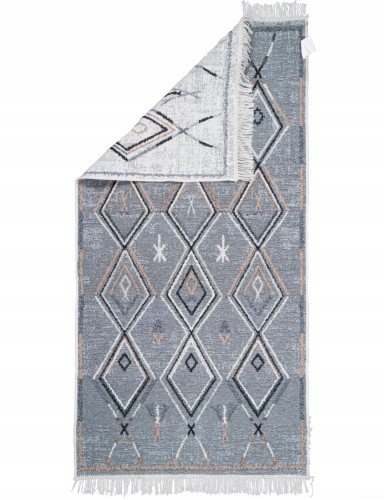 Dywanik Boho 80 x 150 Etno Dwustronny Kilim Tkany