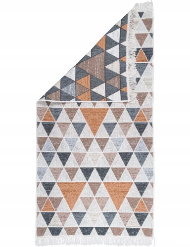 Dywanik Boho 80 x 150 Z Frędzlami Dwustronny Kilim wielokolorowy