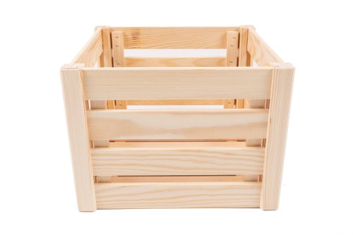 Ekologiczna drewniana skrzynka sosnowa 29,5 x 34,5 x 23,5 cm Uniwersalna Dekoracja