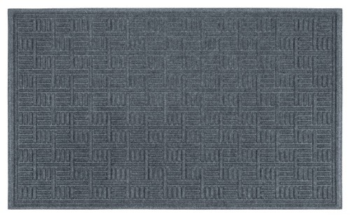 Wycieraczka Pod Drzwi Wejściowe Do Butów Gumowa Zewnętrzna Contours Parquet Szara 90 x 150 cm