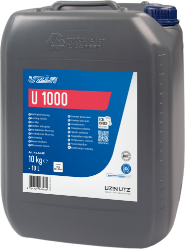 KLEJ RZEPOWY DO WYKŁADZIN PODŁOGOWYCH 10KG KLEJ UZIN U 1000 DO PŁYTEK DYWANOWYCH 