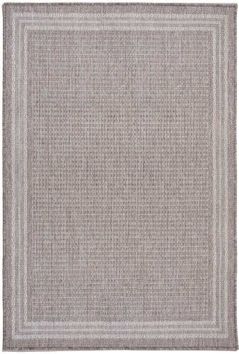 Dywan zewnętrzny Express New z wzorem ramka szary 120x160cm