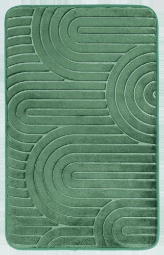 Mata łazienkowa Hamilton modern ciemnozielona 50x80cm