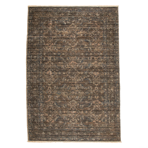 Dywan wełniany Vintage Wool antracytowy z przecierką 122x188cm