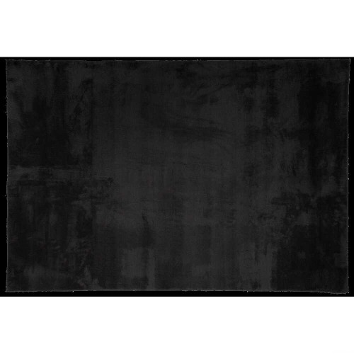 Dywan Loren gładki czarny prostokąt 60x100 cm