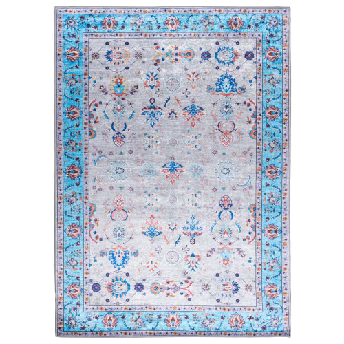 Dywan Print Shine 160×230 cm klasyczny turkusowy gładki do salonu