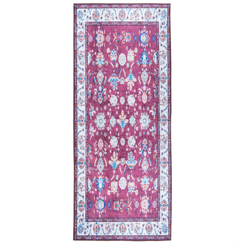 Dywan Print Shine 80×200 cm klasyczny granatowy gładki do salonu
