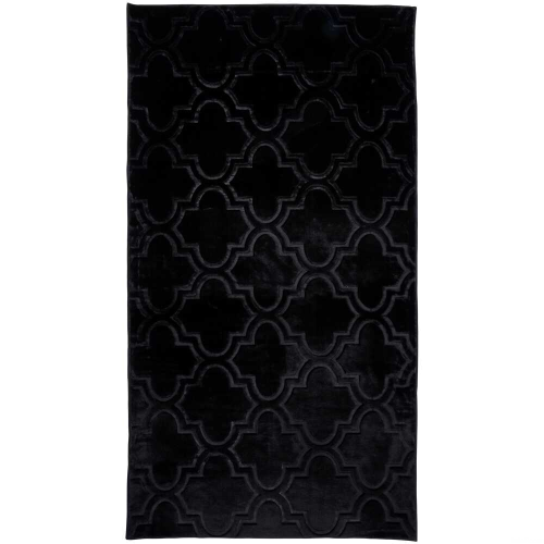 Dywan Alaska 160×220 cm marokański czarny geometryczny do salonu