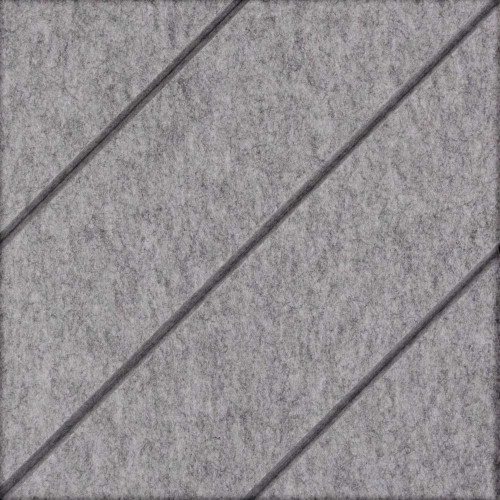 Płytka filcowa akustyczna kwadrat szara wzór frezowany 40x40cm 2szt