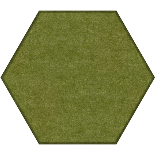 Płytka filcowa akustyczna heksagon zielona wzór gładki 46x40cm 2szt